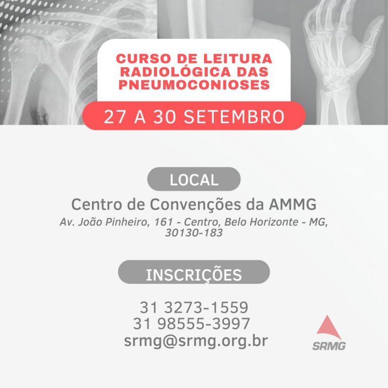 Minas Gerais sediará curso de Leitura Radiológica das Pneumoconioses